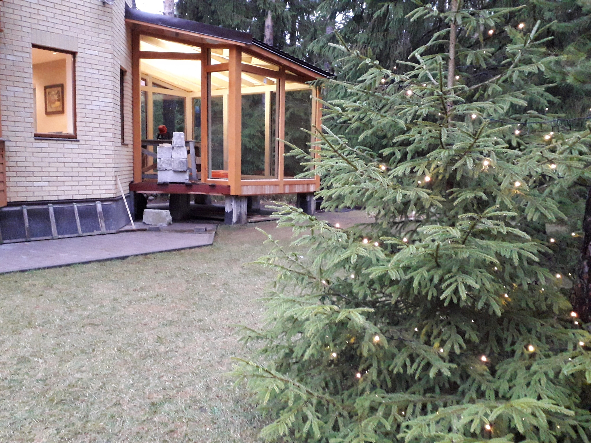 Today we glazed a half-timbered extension to a country house - My, Half-timbered, Building, Longpost