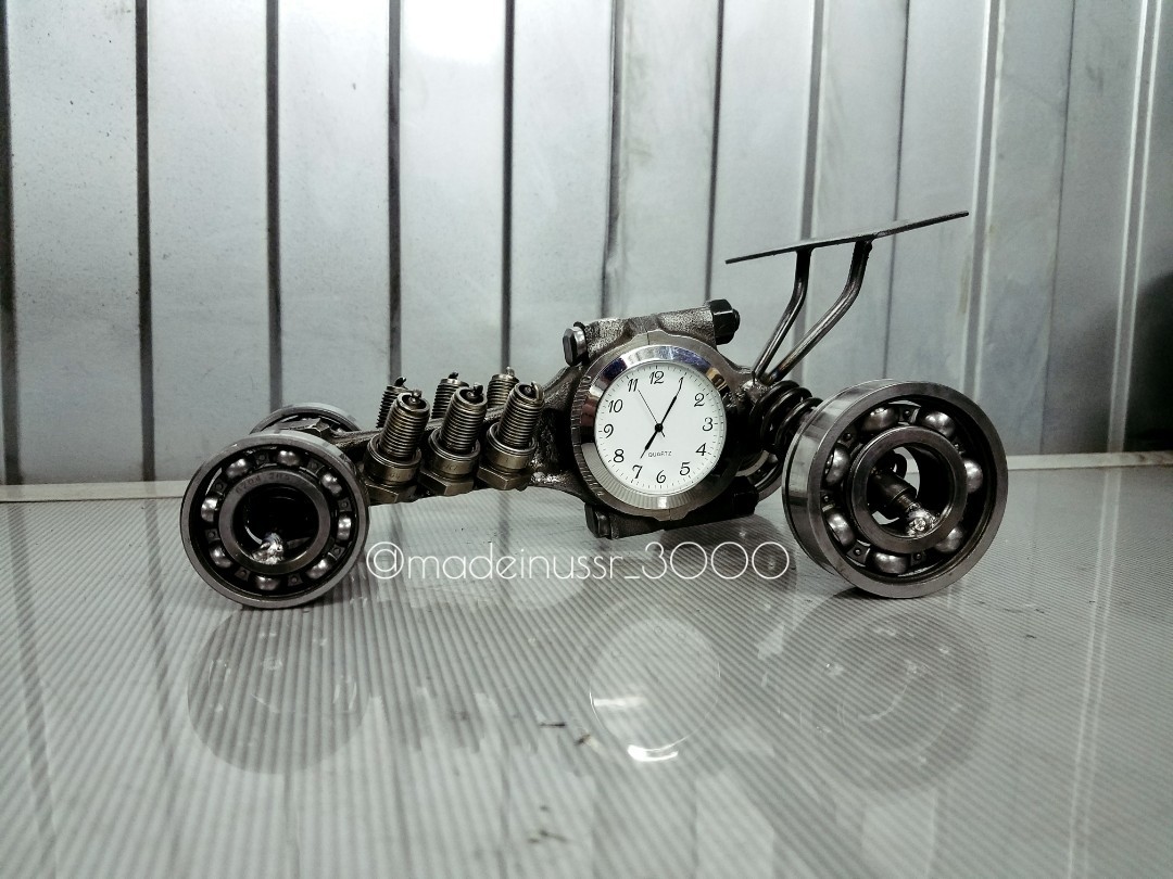 Time to race! - My, Welding, Garage, Auto, With your own hands, Race, Clock, Needlework without process, Metal, Longpost