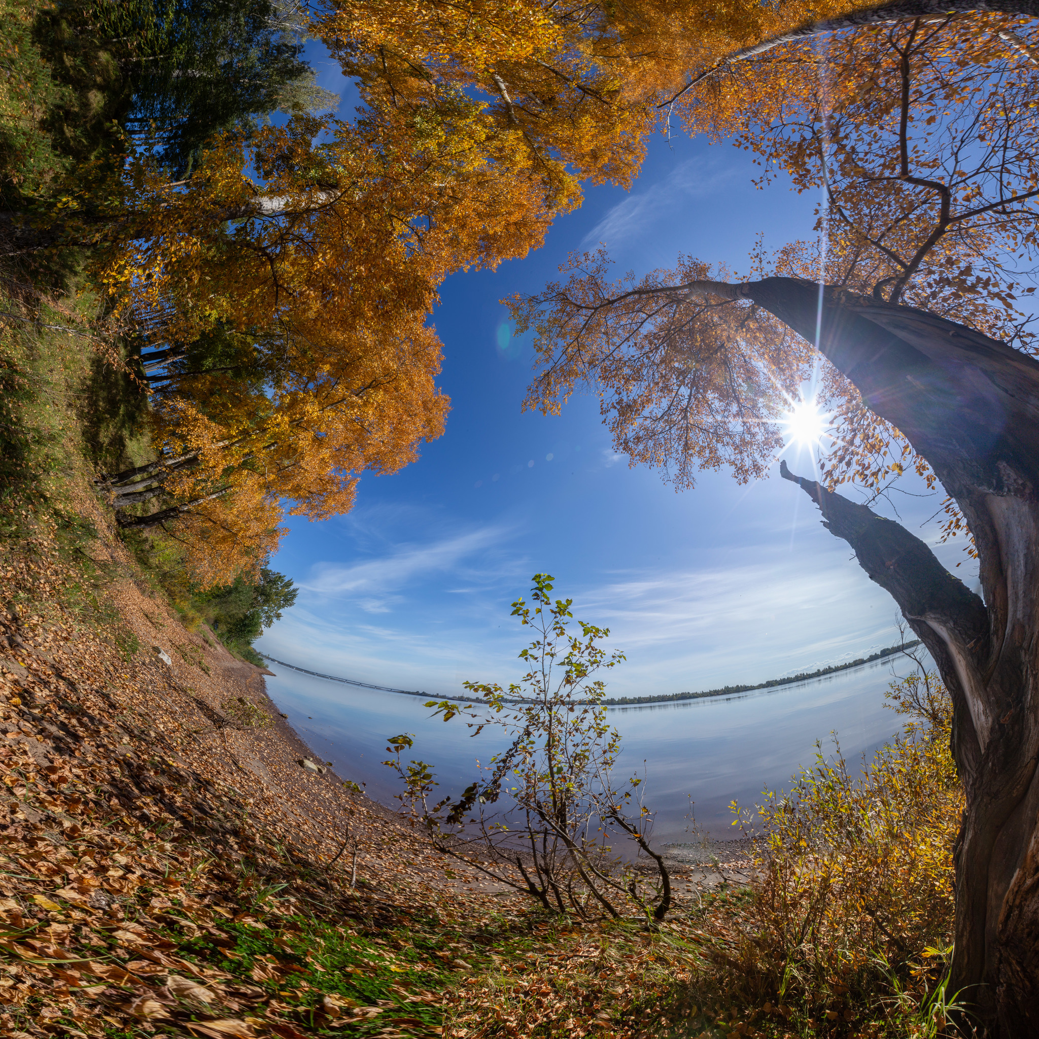 Dawn on the river bank - My, Kama, Permian, dawn, Autumn, Video, Longpost