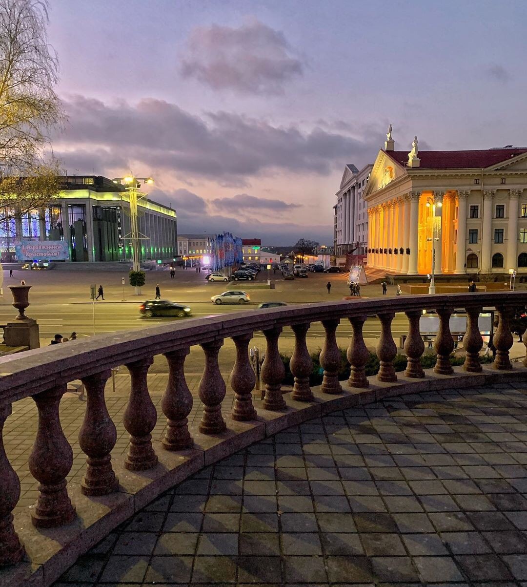 Just evening Minsk - Minsk, From the network, Evening, The photo, Longpost