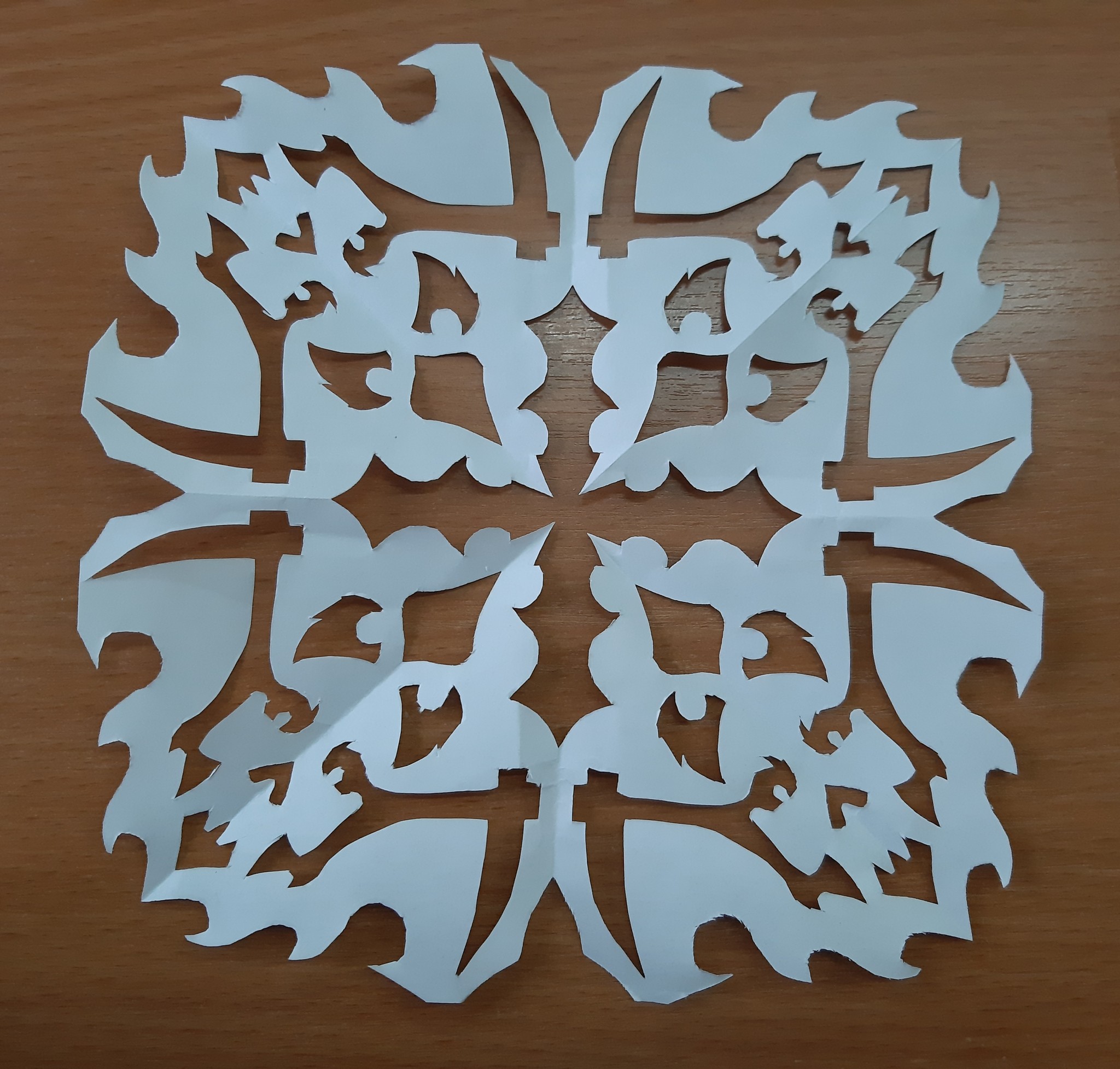 Snowflakes - My, Snowflake, New Year, Office, Longpost