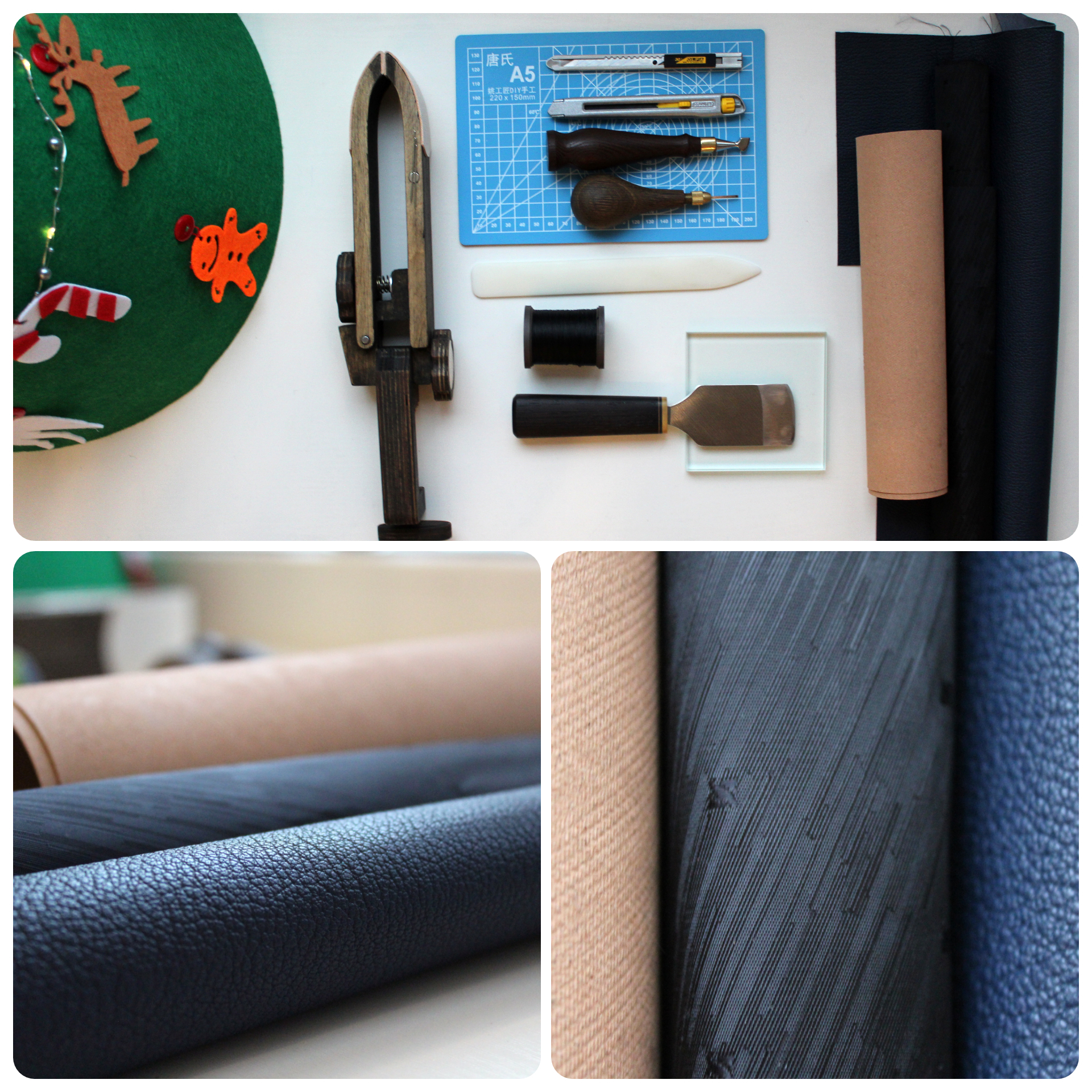 How to make a passport cover from thin leather - My, Handmade, Cover, Leather products, Longpost