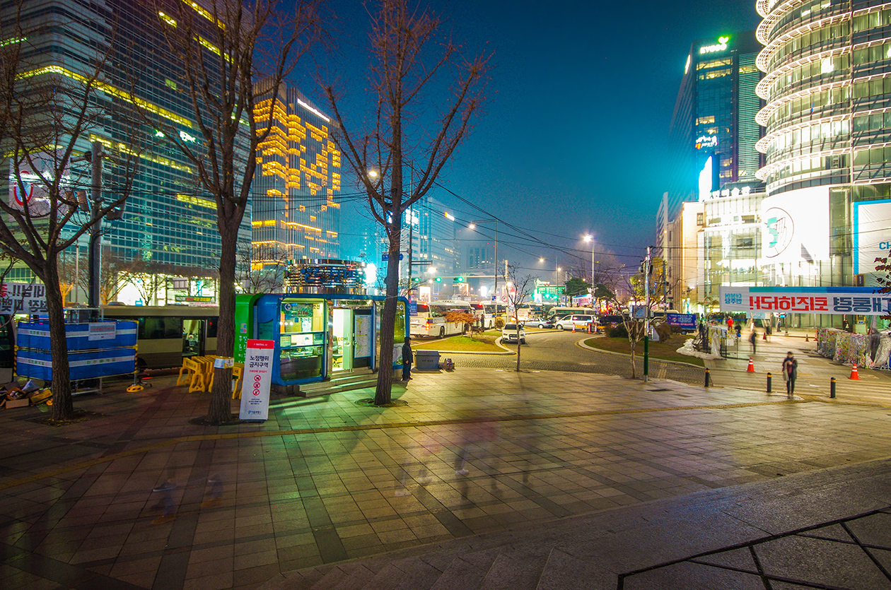 Улицы Кореи Сеул центр