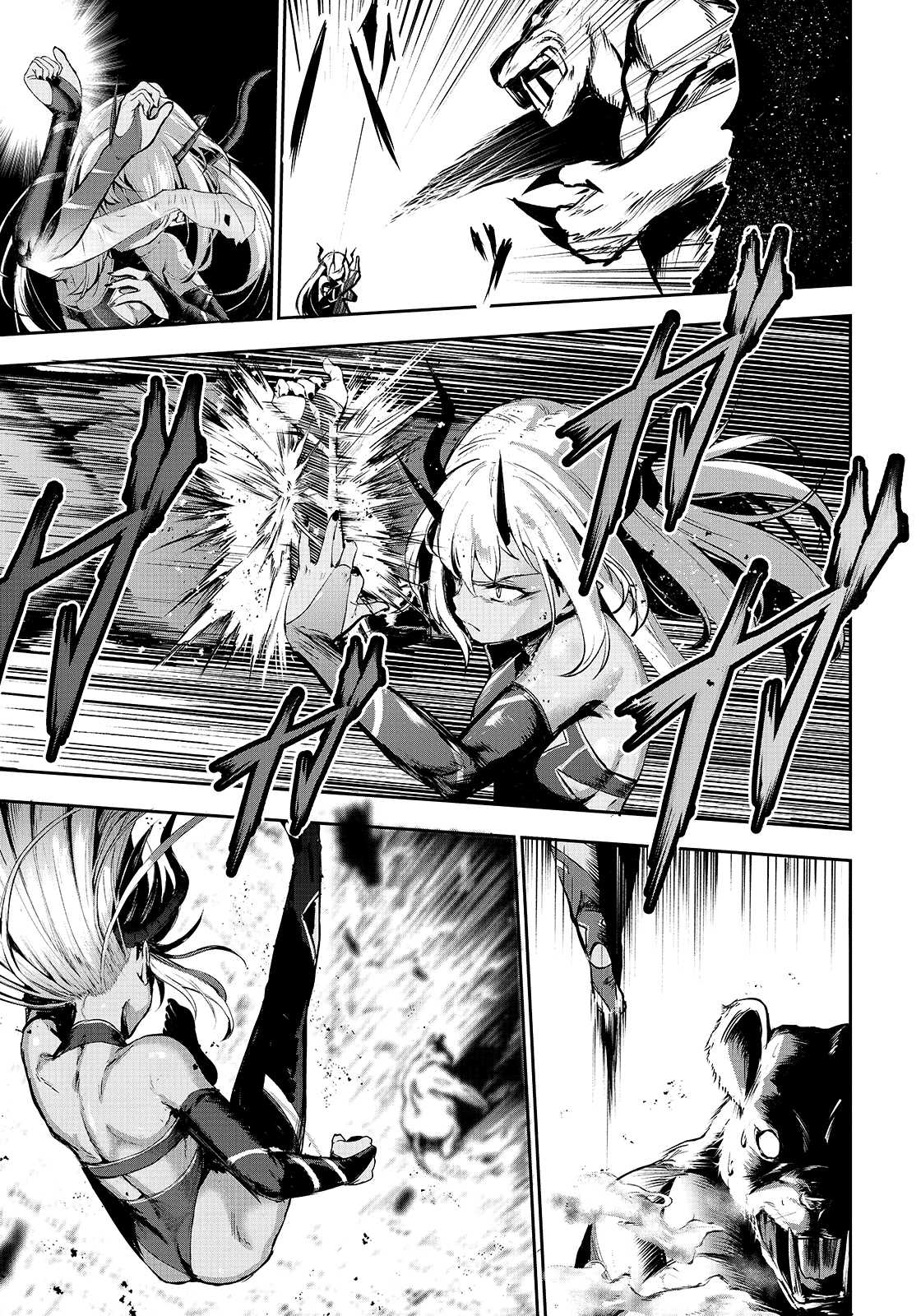 Monster Fighting - NSFW, Anime, Manga, Fantasy, Battle, Monster, Demon, Longpost