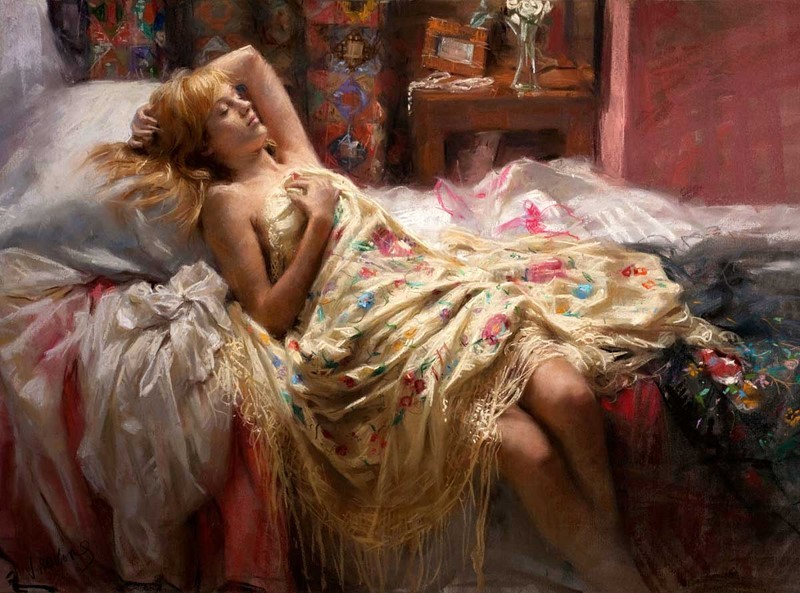 Artist Vicente Romero Redondo. Coincidences with other posts removed - NSFW, Vicente Romero Redondo, Artist, Painting, Pastel, Spain, Longpost