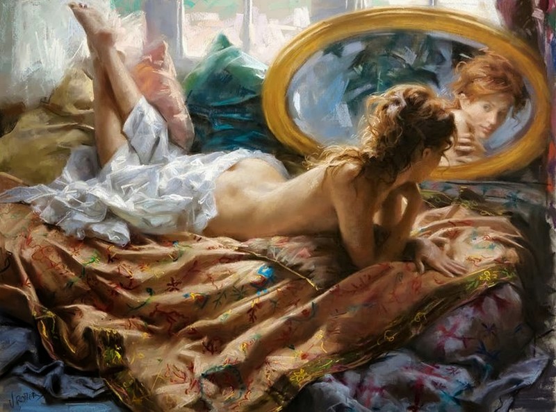 Artist Vicente Romero Redondo. Coincidences with other posts removed - NSFW, Vicente Romero Redondo, Artist, Painting, Pastel, Spain, Longpost