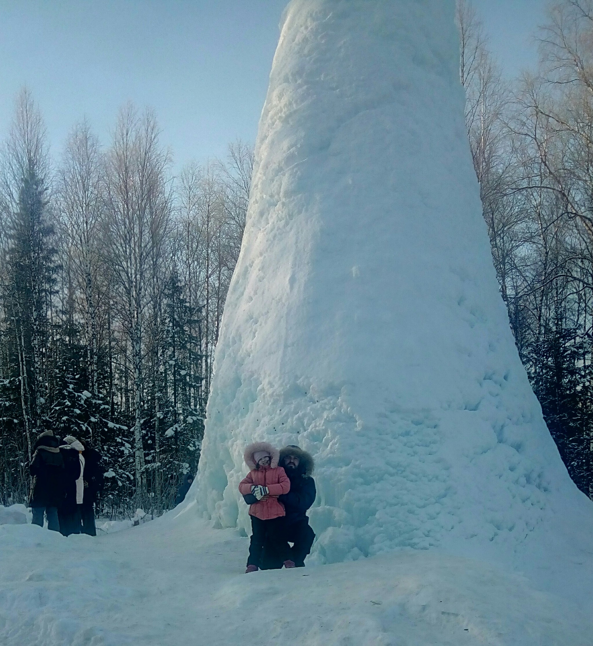 Ice fountain - My, Zyuratkul, Nature