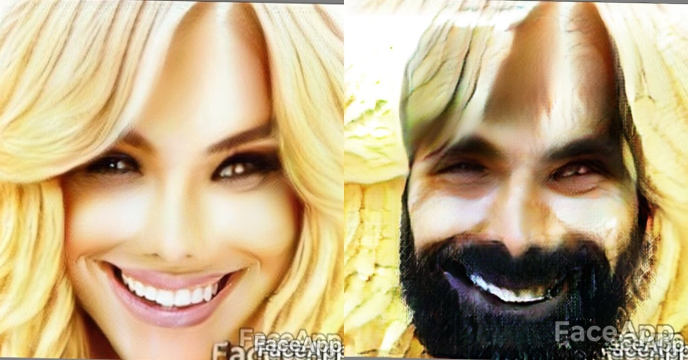 The standard of beauty according to FaceApp - My, Faceapp, Humor, Mat, Longpost