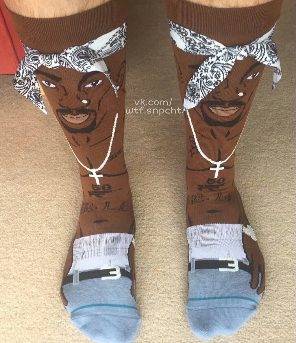 Socks - Socks, Tupac shakur, In contact with, Black humor, Longpost