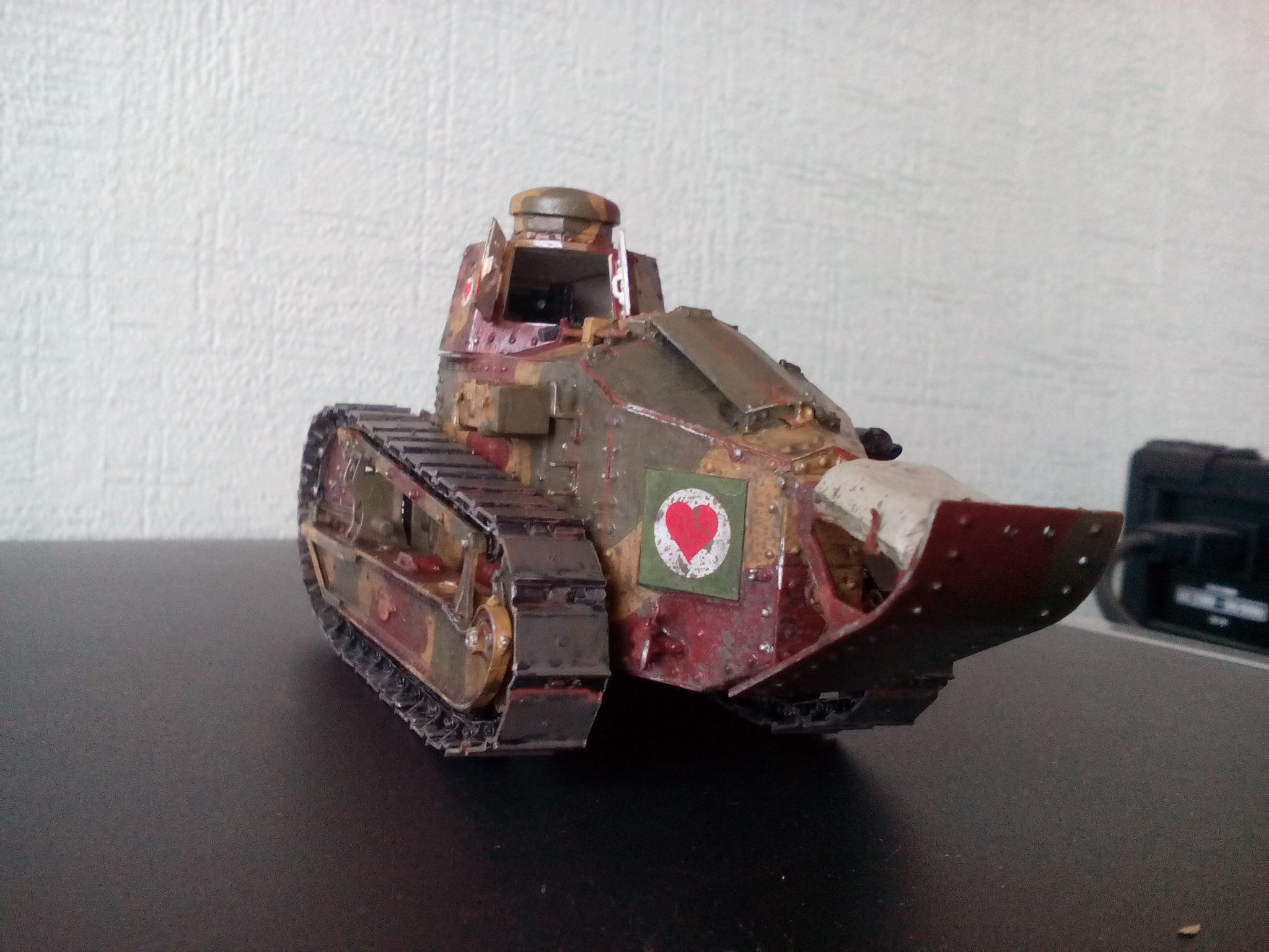 The first of many. Renault FT-17 - My, Stand modeling, World War I, Tanks, Prefabricated model, Meng, Longpost, Renault ft-17