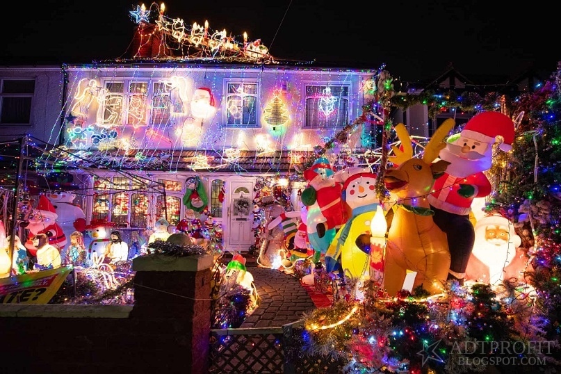 Christmas lights in Britain - Christmas, Great Britain, beauty, New Year, Longpost