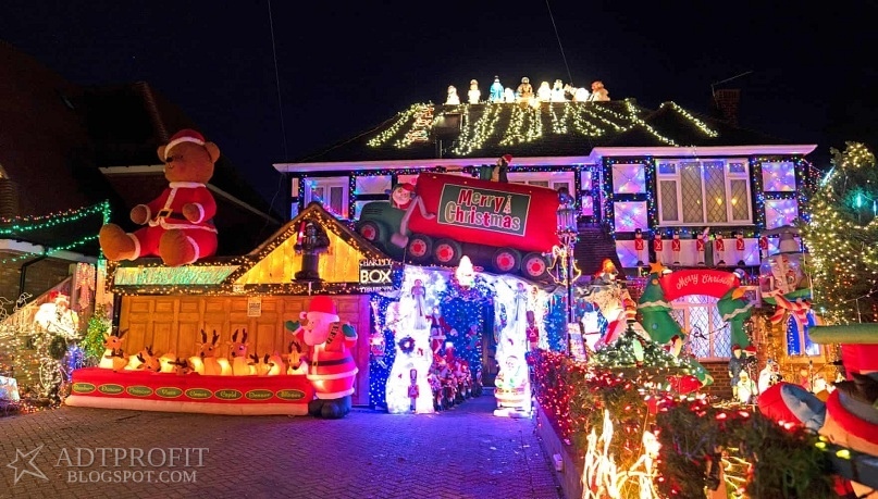 Christmas lights in Britain - Christmas, Great Britain, beauty, New Year, Longpost