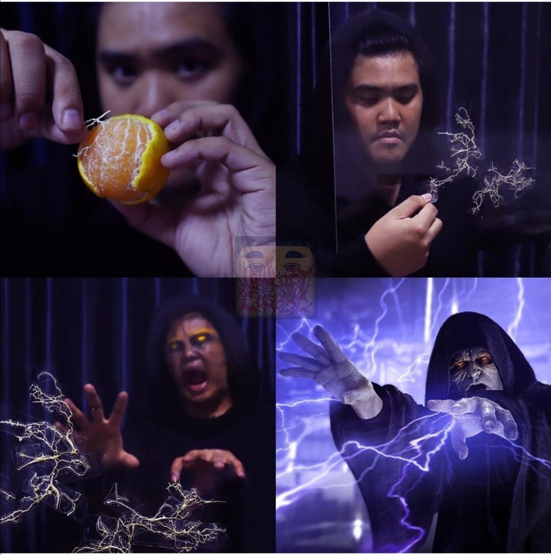 The dark side of the mandarin - Lowcost cosplay, Tangerines, Star Wars, Emperor Palpatine, Spoiler