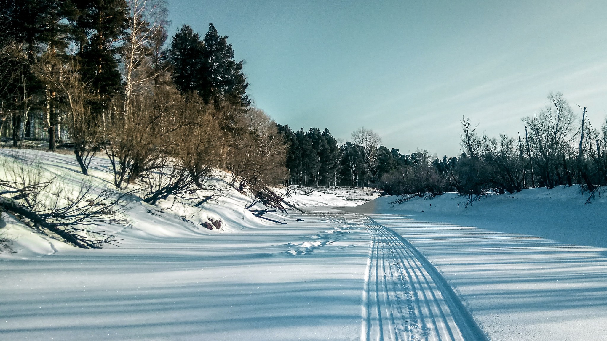 Winter day - My, Beginning photographer, Mobile photography, Xiaomi Redmi Note 4, Winter, Landscape, Tobolsk