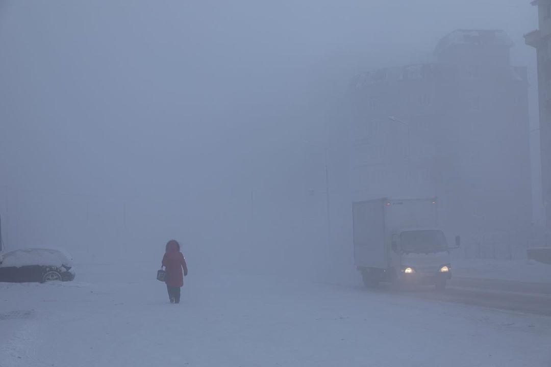 Plots for the film The Haze or just surviving at -50 degrees - Yakutsk, Winter, 2019, The photo, Fog, Haze, Longpost