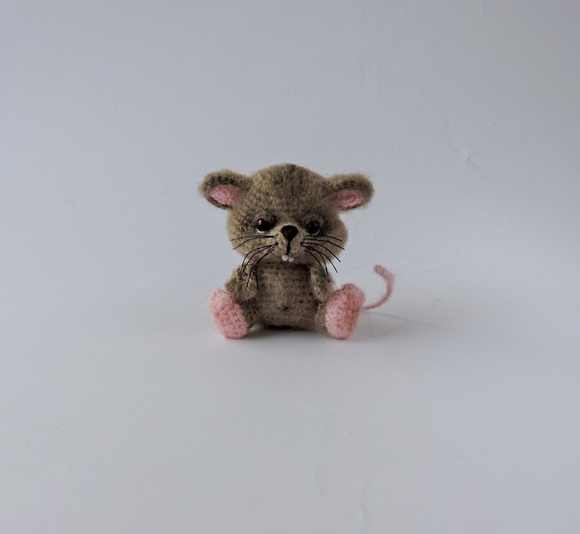 Mouse Pirate - My, Needlework without process, With your own hands, Amigurumi, Crochet, Mouse, Pirates, Longpost