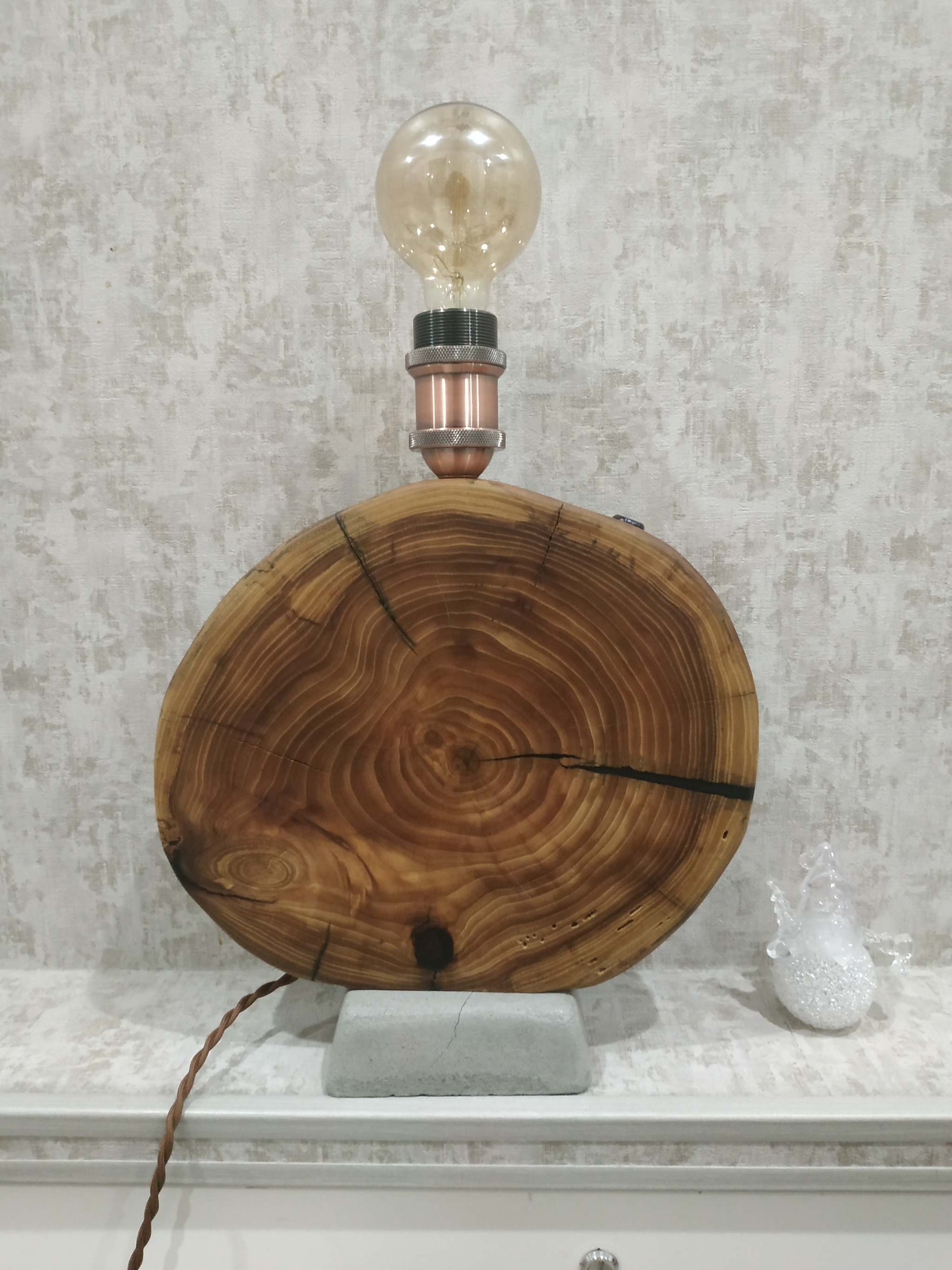 Reading lamp - My, Saw, Karagach, Lamp, Edison's lamp, Desk lamp, Video, Longpost, Needlework with process