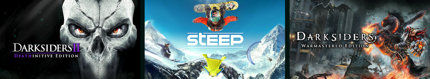 Раздача Darksiders 1,2 и Steep ( Epic Games) бесплатно до 9 января - Epic Games Store, Epic Games, Халява, Darksiders 2, Steep