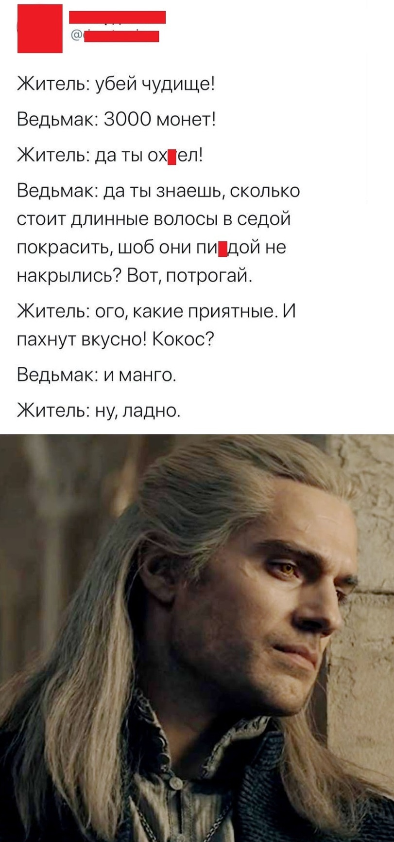 Hunting is hunting, but hairstyle is more important - Witcher, Serials