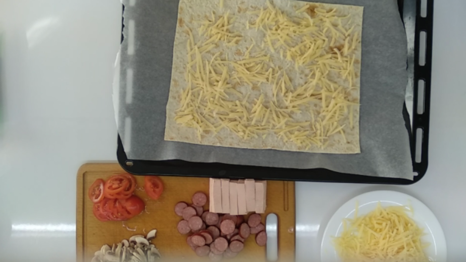 Lavash pizza in the oven. Quick step by step recipe - My, Recipe, Pizza, Cooking, Lavash pizza, Food, Preparation, Longpost