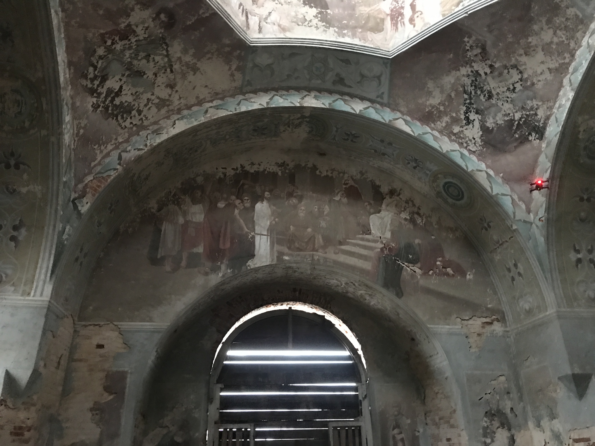 Frescoes in an abandoned church - My, Travels, Abandoned, Tourism, Temple, Church, Story, Video, Longpost