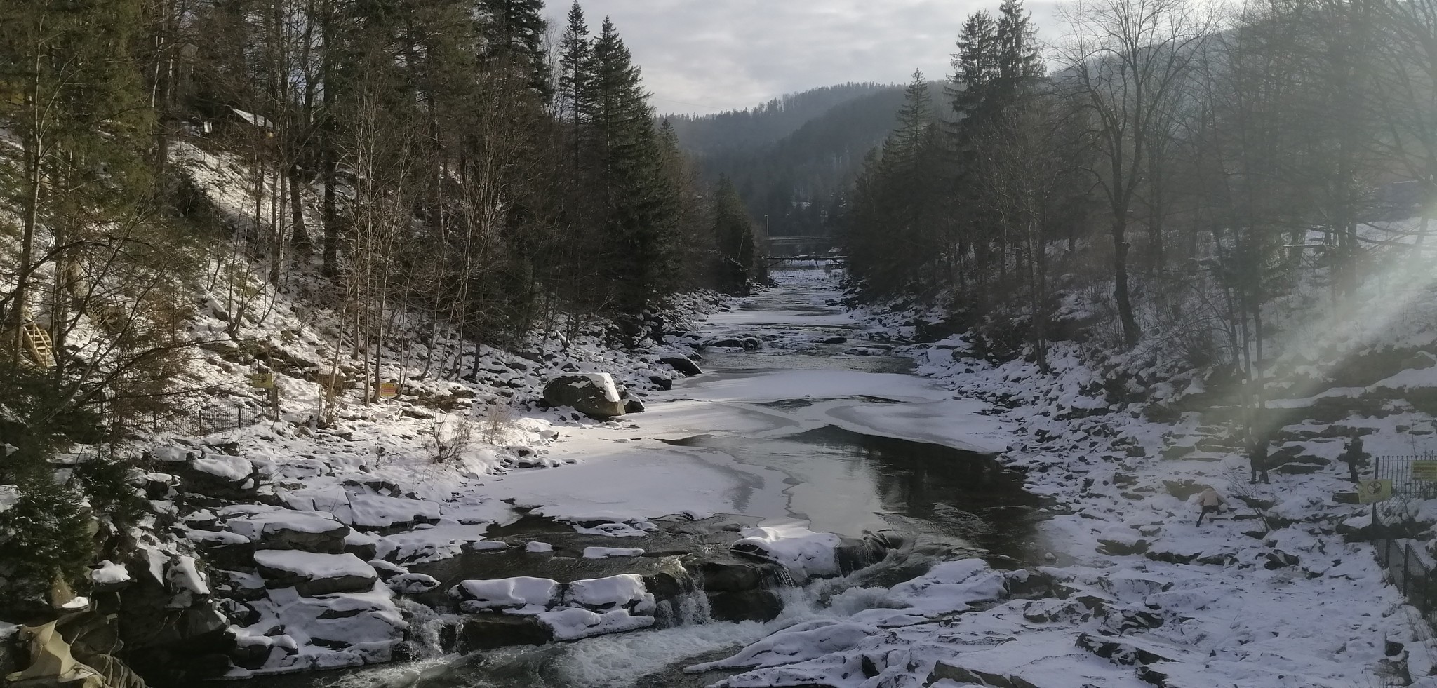 Winter landscapes of the Carpathians - My, Carpathians, The mountains, The winter is coming, Longpost