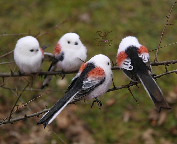 Opolovnichki. Dry felting from wool - My, Needlework without process, Dry felting, Author's toy, Needlework, Toys, Creation, Longpost