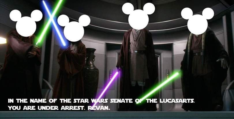 The wrong one was attacked - Star Wars, Darth Revan, Mickey Mouse, Canon, Longpost