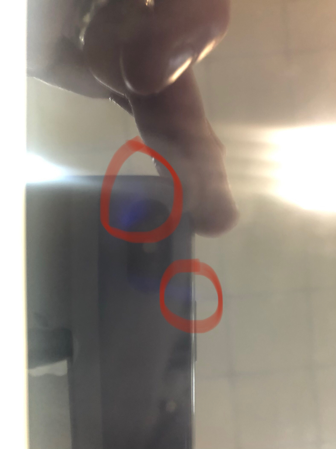 Spots on a black tablet screen - My, Tablet, Breaking, Help, Technologies, Stains