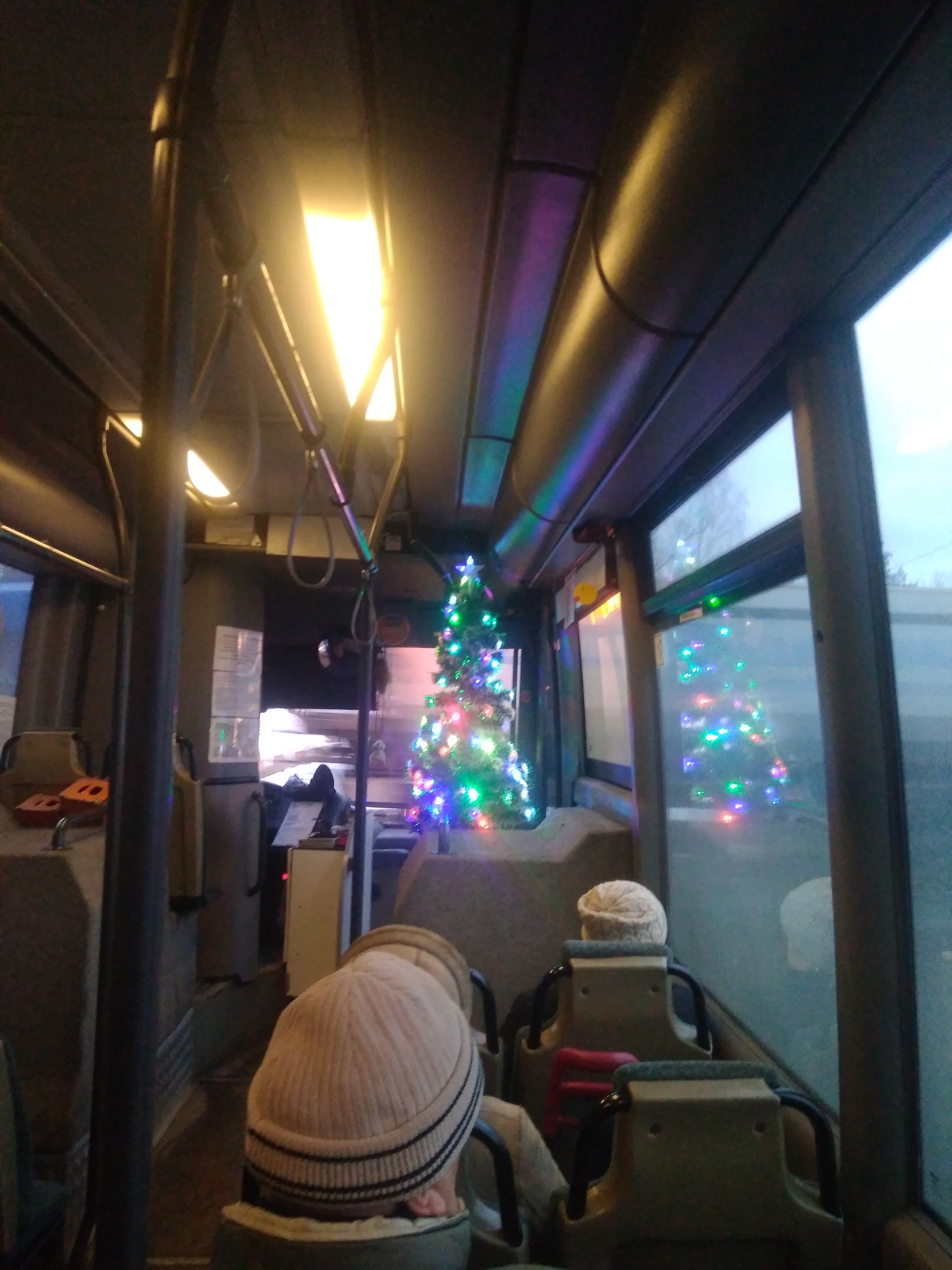 Christmas tree - My, Christmas trees, New Year, Bus, Christmas tree