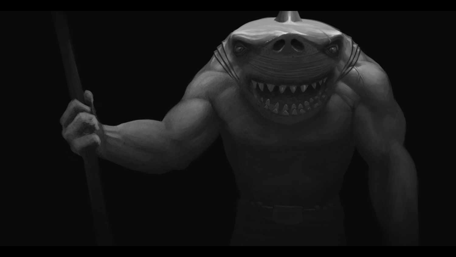 Fan art on Street sharks - My, Street Sharks, Digital drawing, Artist, Art, Drawing