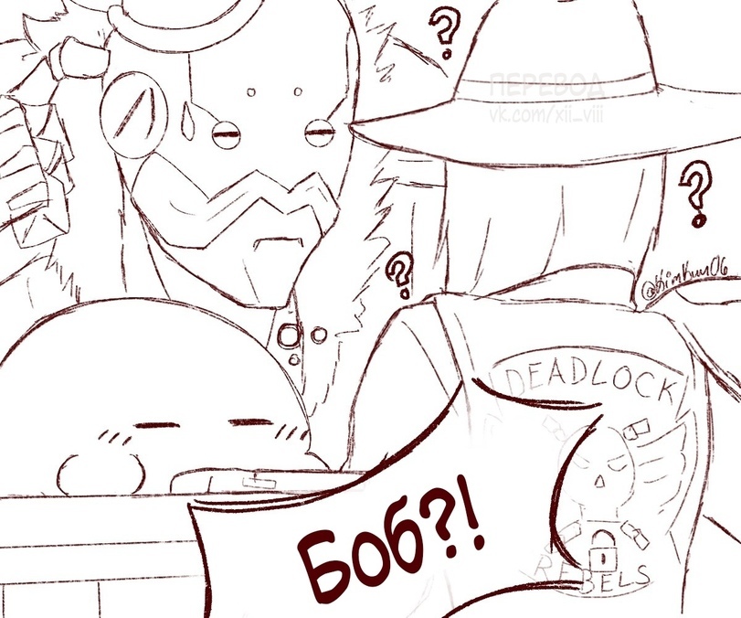 Kirby! Do something! - Overwatch, Ashe, Bob, Nintendo, Milota, Comics, Longpost