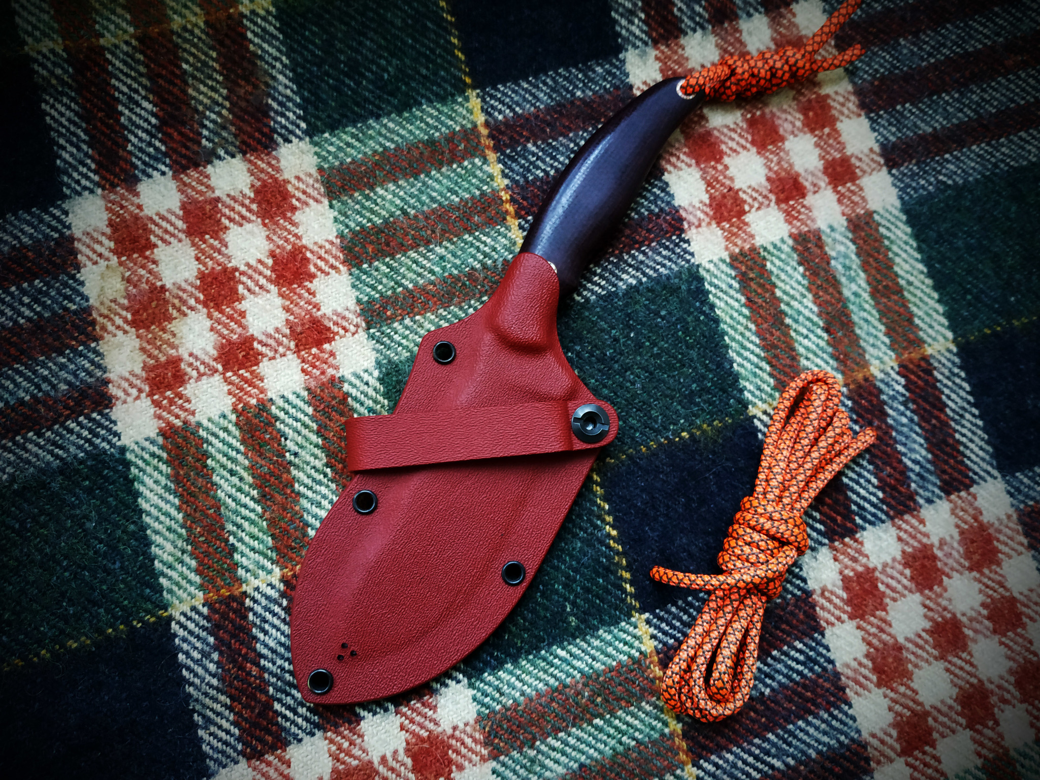 SKINNER - My, Knife, Skinner, Handmade, Fixed, Outdoor, Sheath, Kydex, Longpost, Needlework without process