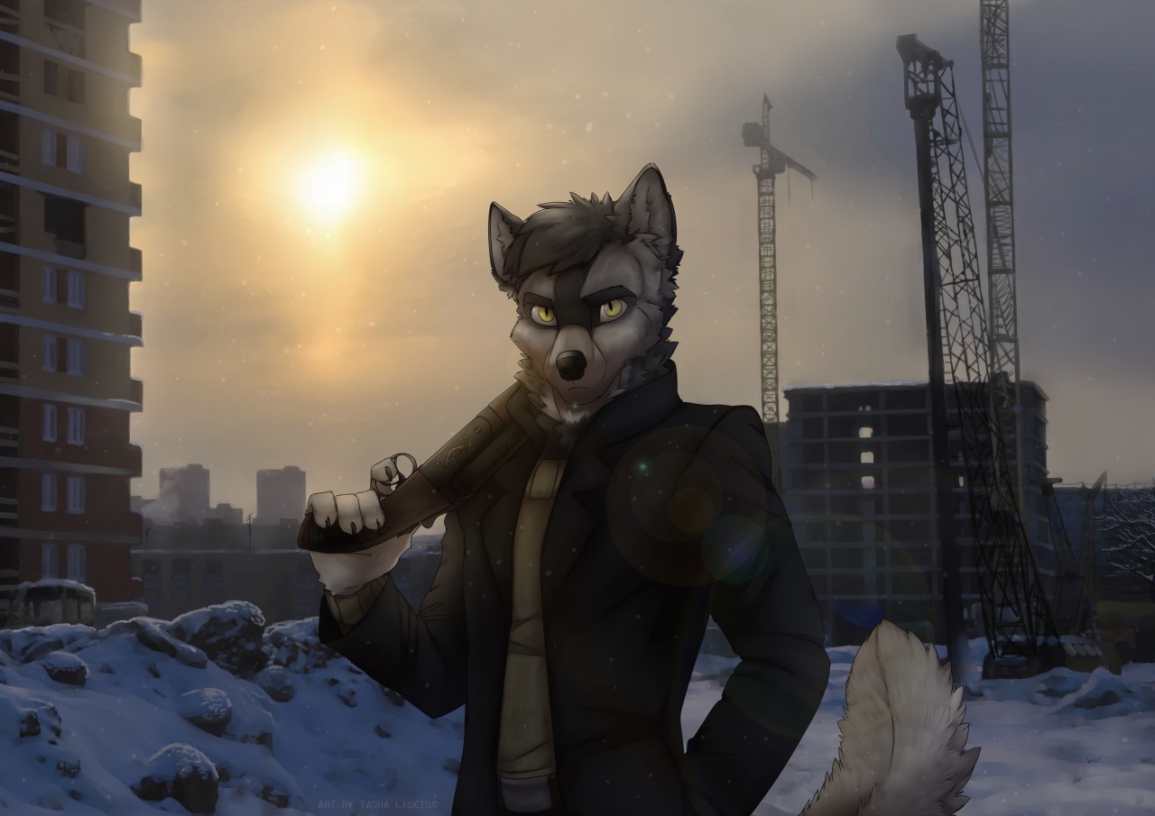 Big cities, empty trains - Furry, Anthro, Art, Tashalisets