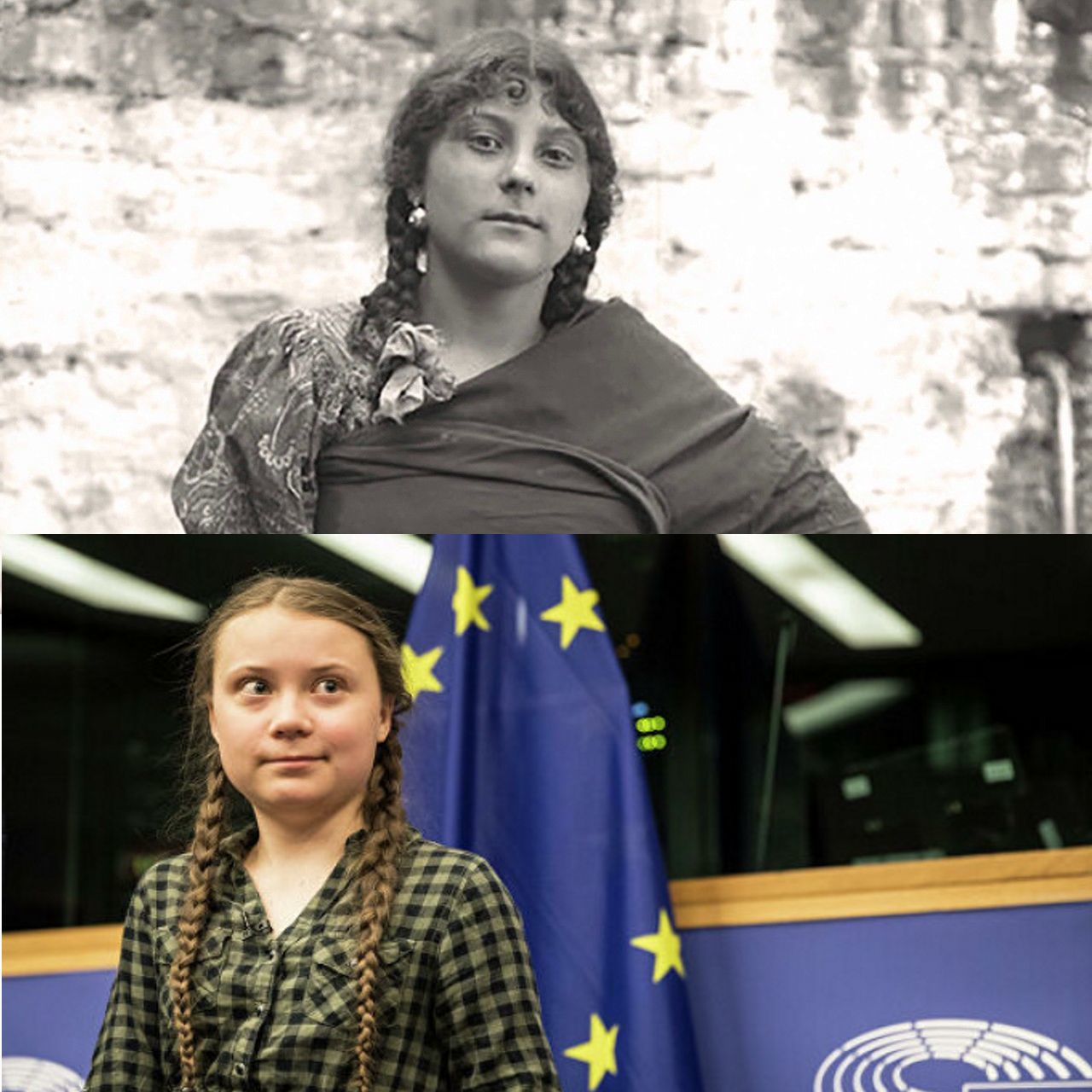 Gypsy Greta - Greta Thunberg, Old photo