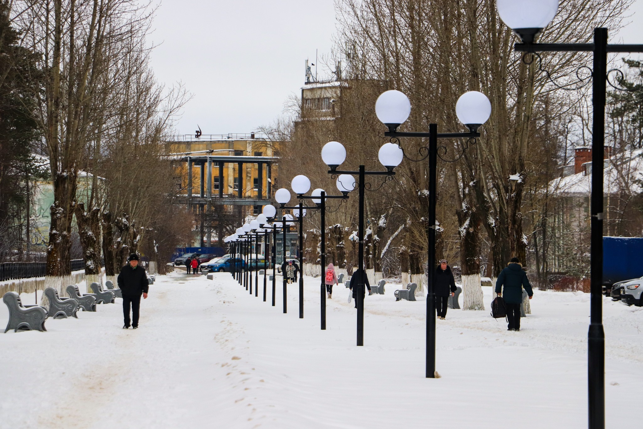 Дзержинск зима парк