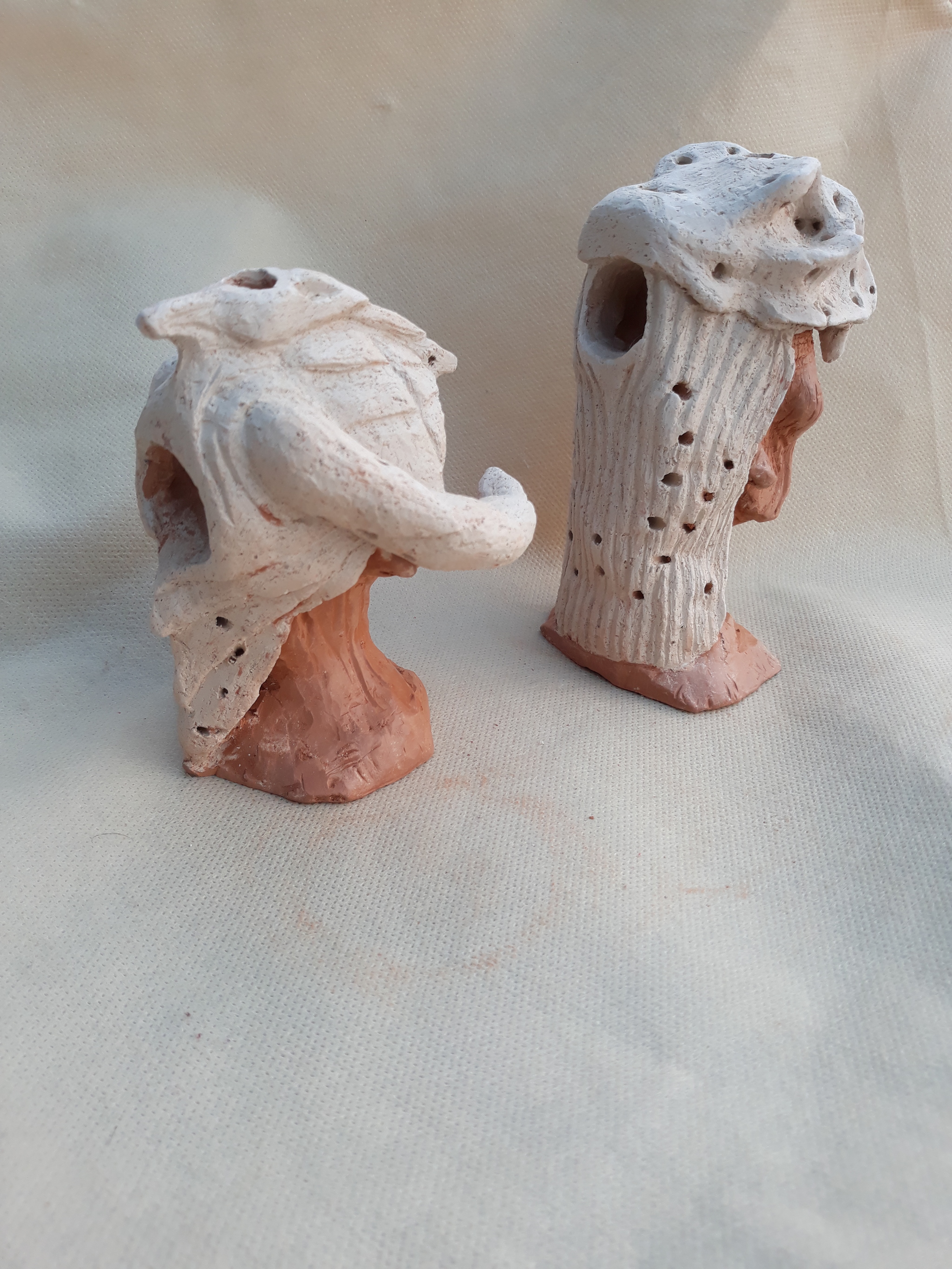 Two Shamans. Ceramics. My - My, Handmade, Needlework without process, Ceramics, Pipe Smoker, Longpost