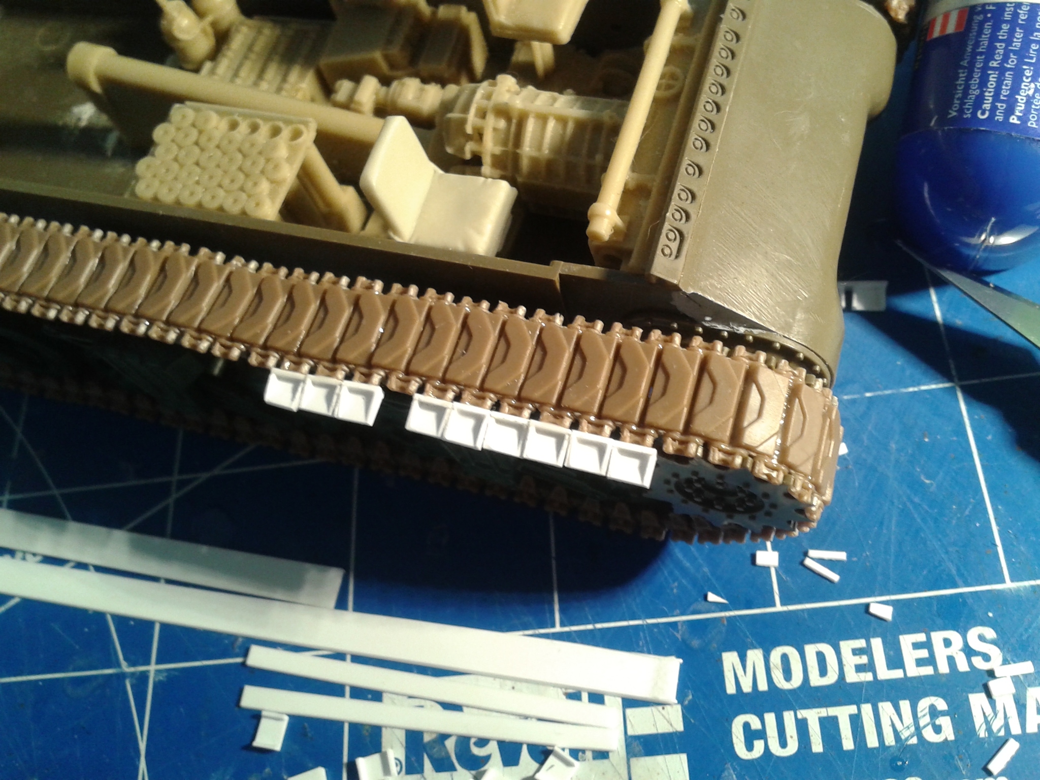 M4A1(76)W with additional armor. Conversion of Tamiya model in 35 scale - Stand modeling, Sherman M4, Longpost