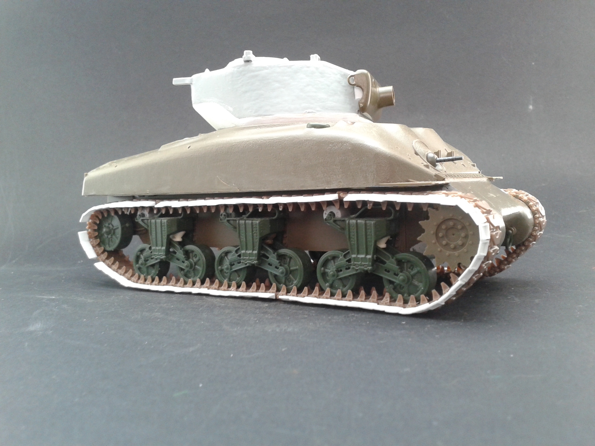 M4A1(76)W with additional armor. Conversion of Tamiya model in 35 scale - Stand modeling, Sherman M4, Longpost