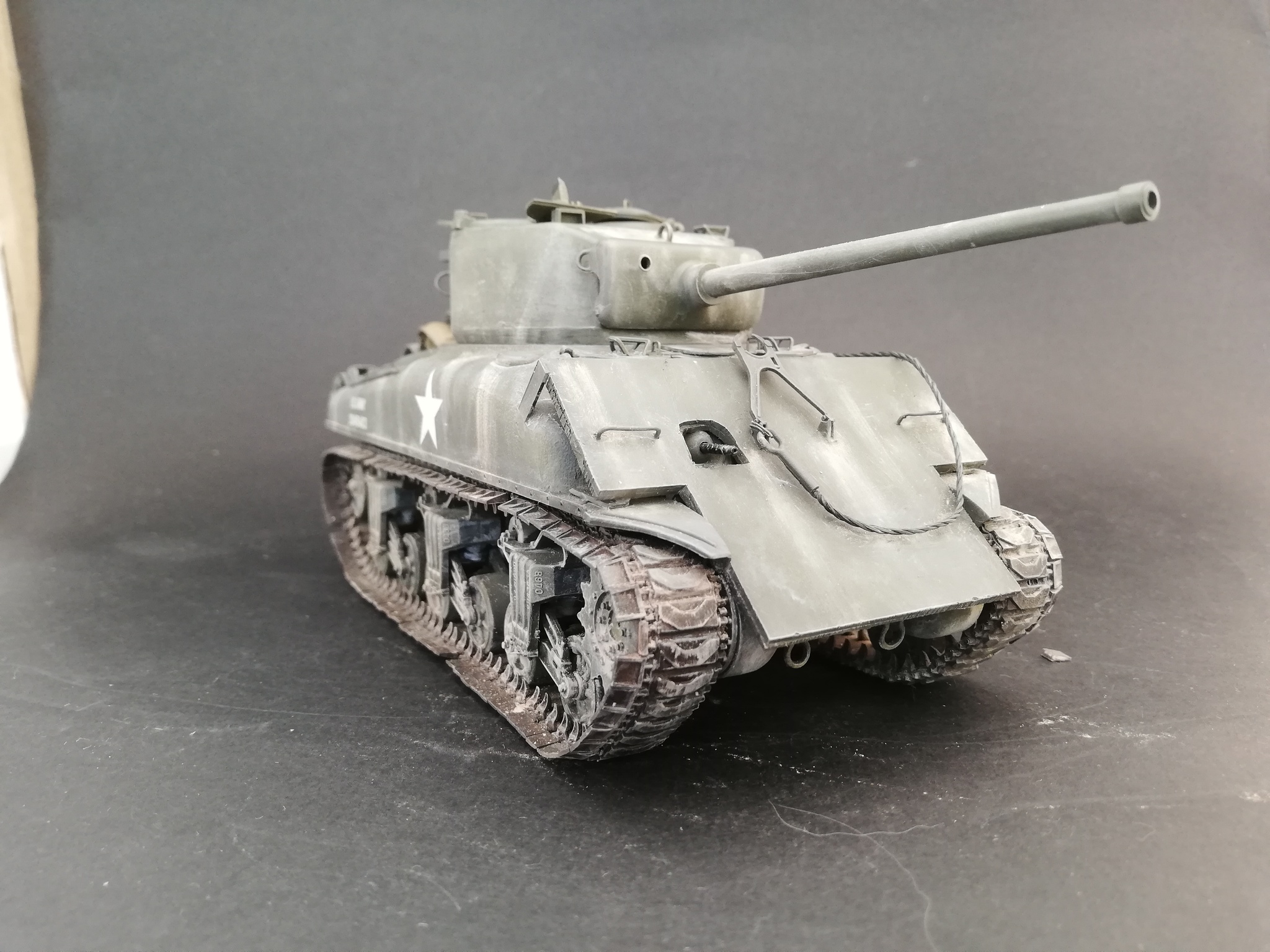 M4A1(76)W with additional armor. Conversion of Tamiya model in 35 scale - Stand modeling, Sherman M4, Longpost