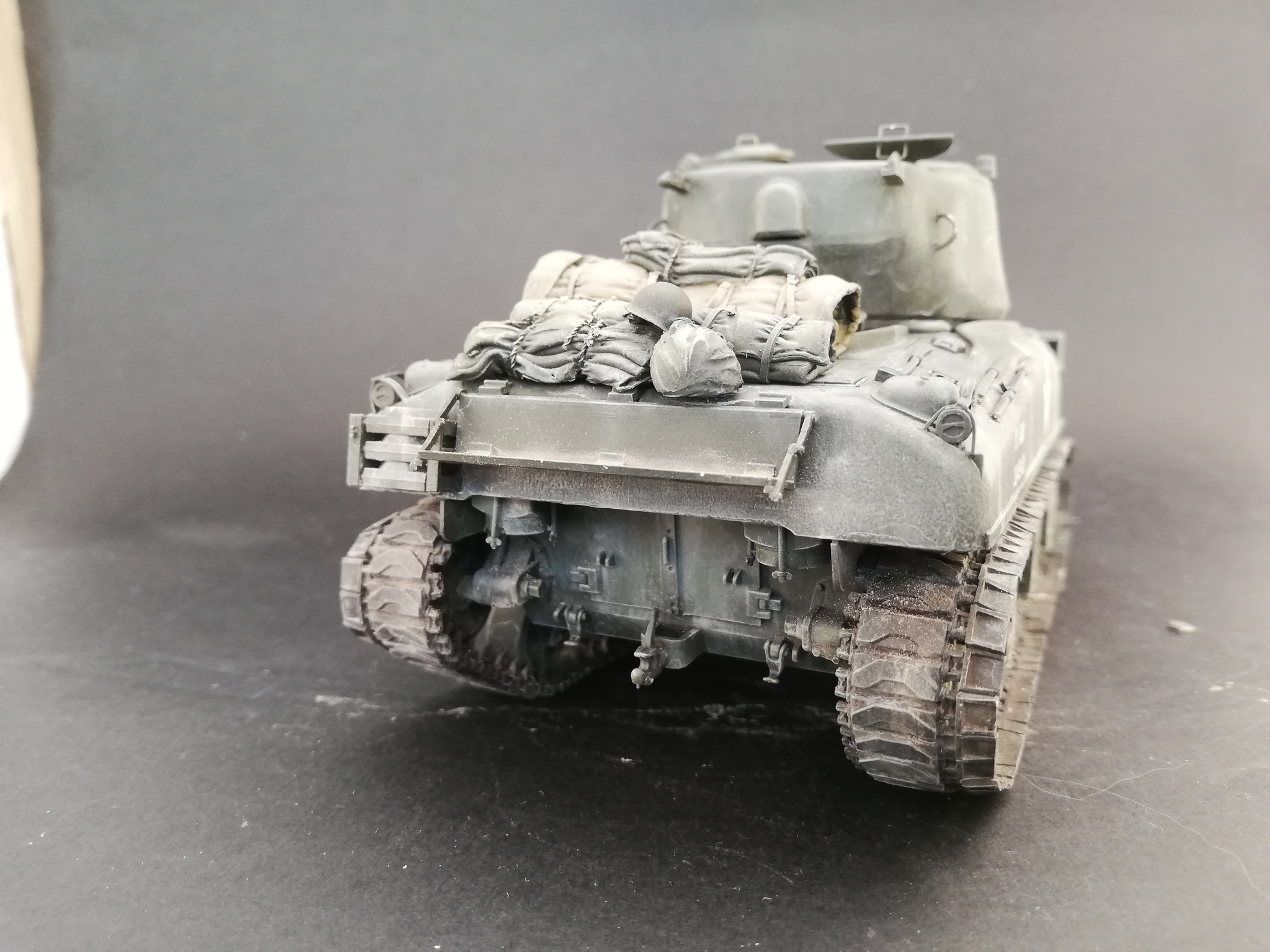 M4A1(76)W with additional armor. Conversion of Tamiya model in 35 scale - Stand modeling, Sherman M4, Longpost