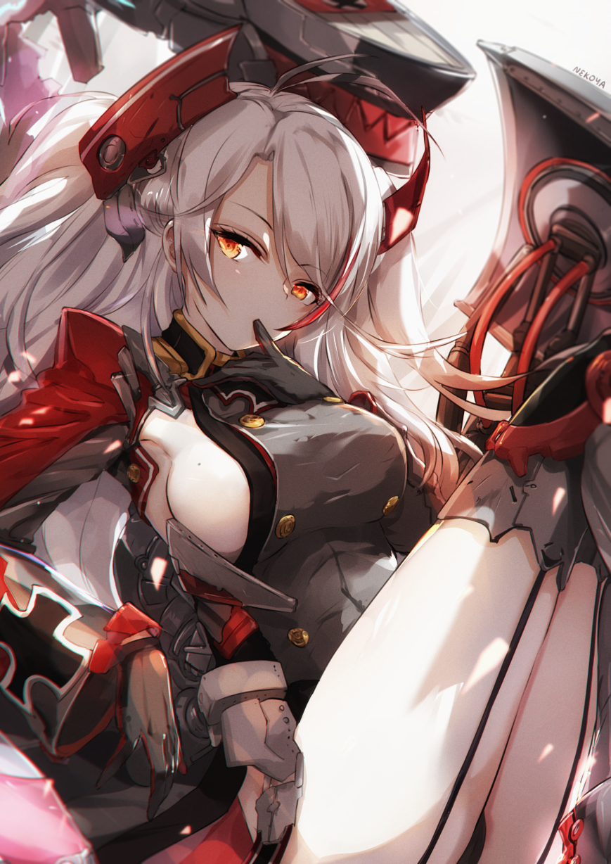 Prinz Eugen - NSFW, Prinz Eugen, Azur Lane, Аниме, Anime Art, Грудь, Купальник, Кимоно, Длиннопост