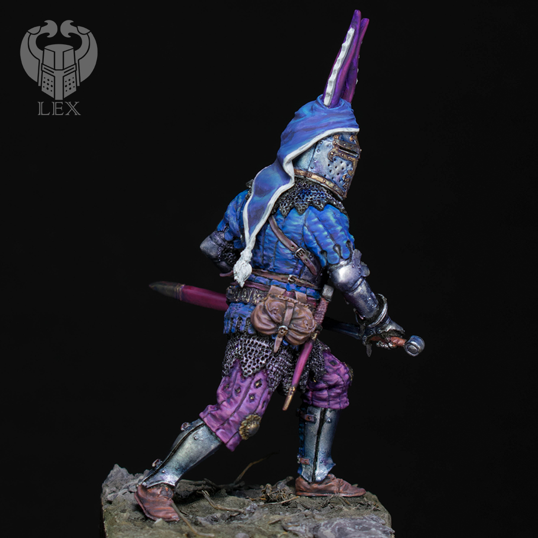 Lion of Sponheim (variant 2) - My, Painting miniatures, Miniature, Knights, Painting, Bavaria, Longpost