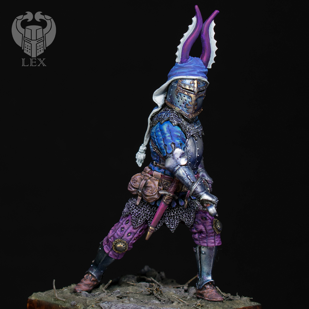 Lion of Sponheim (variant 2) - My, Painting miniatures, Miniature, Knights, Painting, Bavaria, Longpost