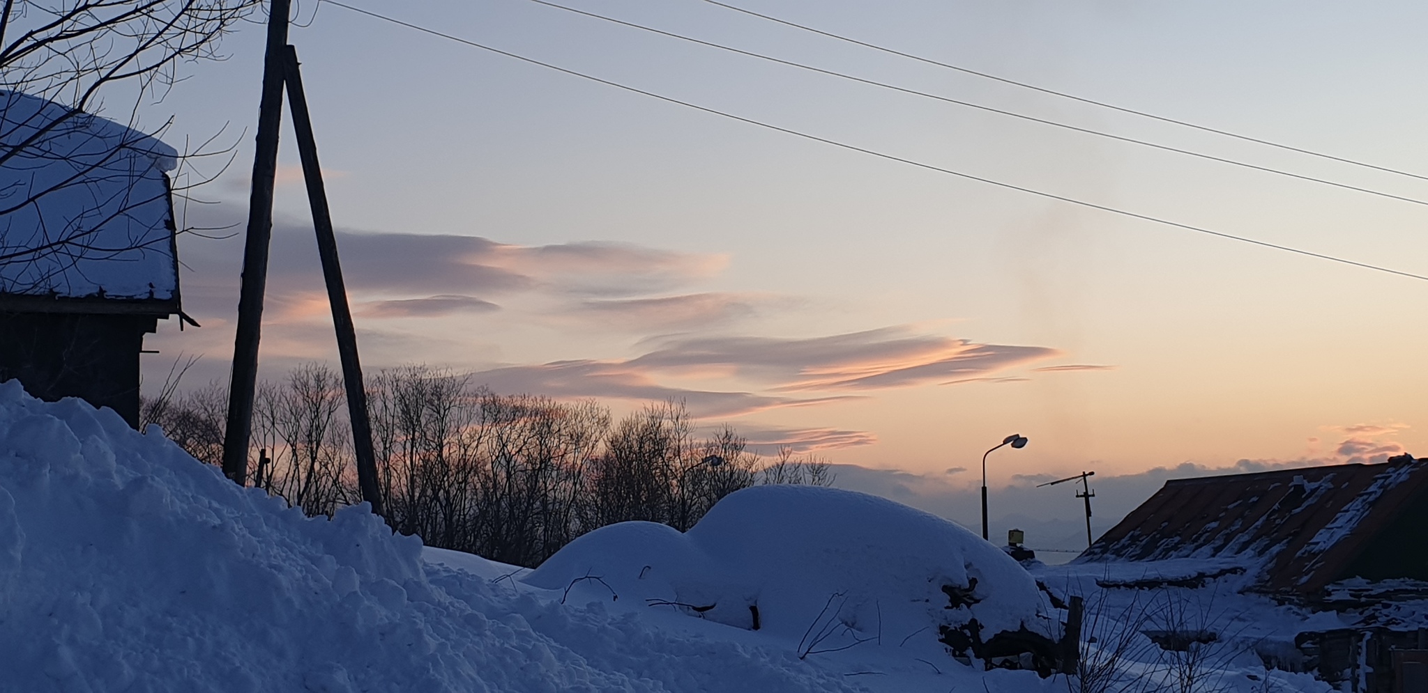 View from the window - My, Clouds, Sky, Kamchatka, Petropavlovsk-Kamchatsky