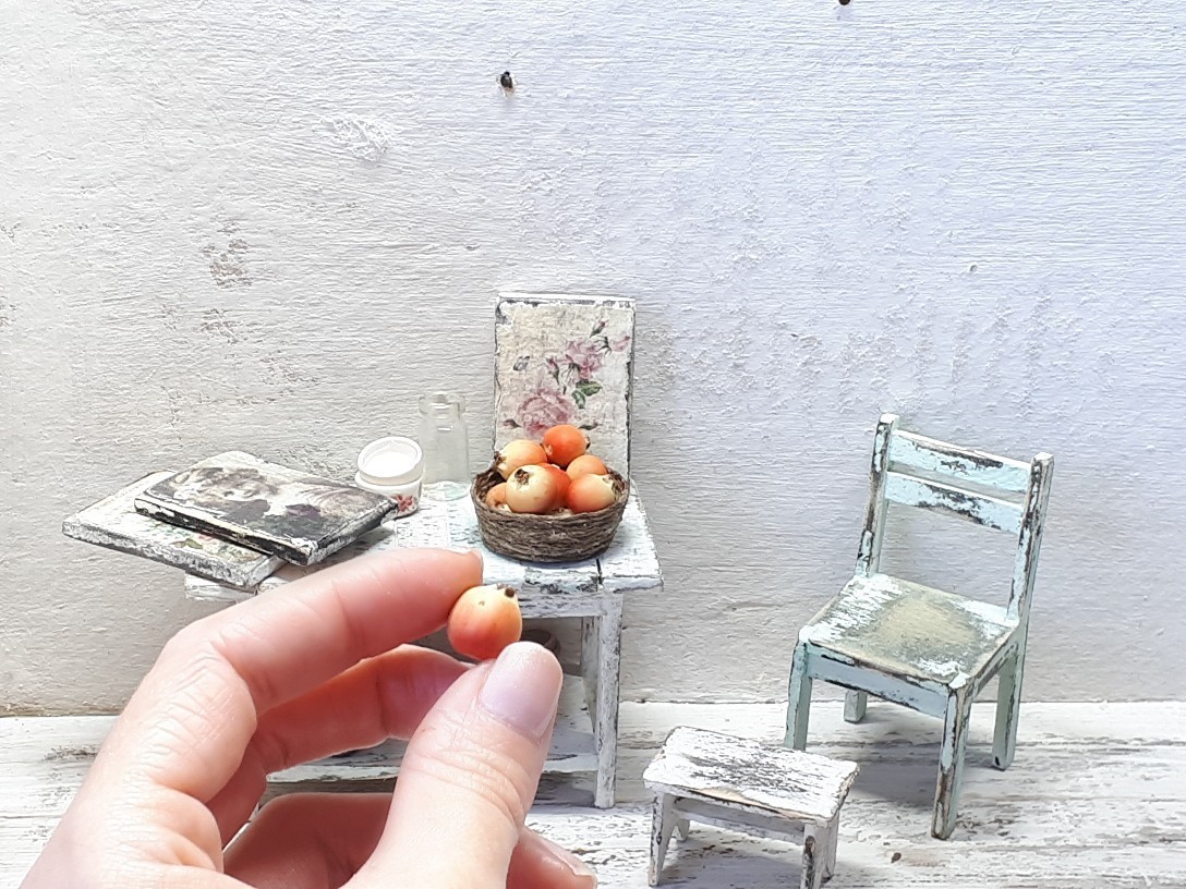 Miniature apples - My, Needlework without process, Miniature, Apples, Polymer clay, With your own hands, Longpost