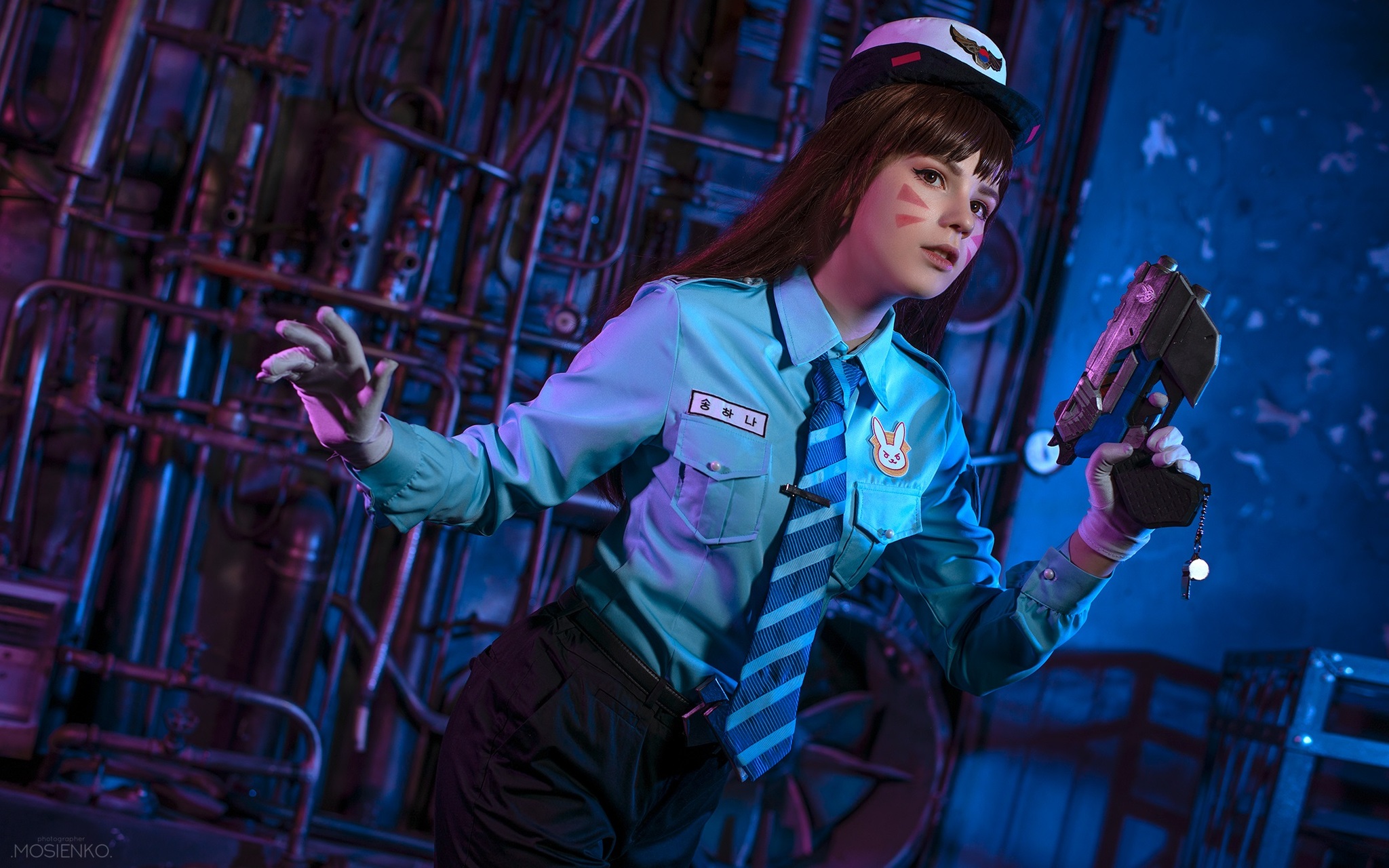 Overwatch - Officer D.Va (by Kawaiitsu) - My, Overwatch, Dva, Cosplay, Games, Video game, Russian cosplay, Longpost