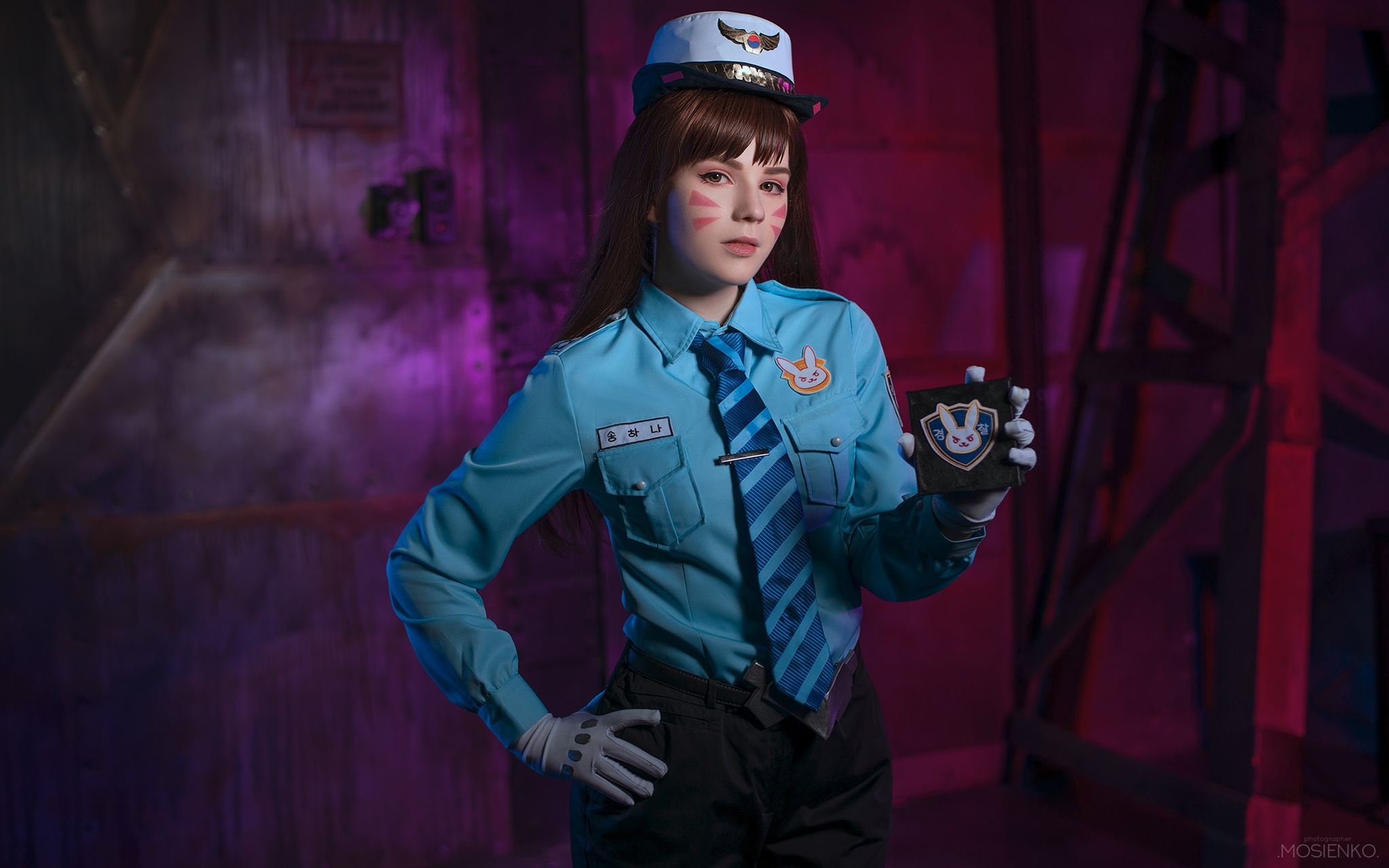 Overwatch - Officer D.Va (by Kawaiitsu) - My, Overwatch, Dva, Cosplay, Games, Video game, Russian cosplay, Longpost