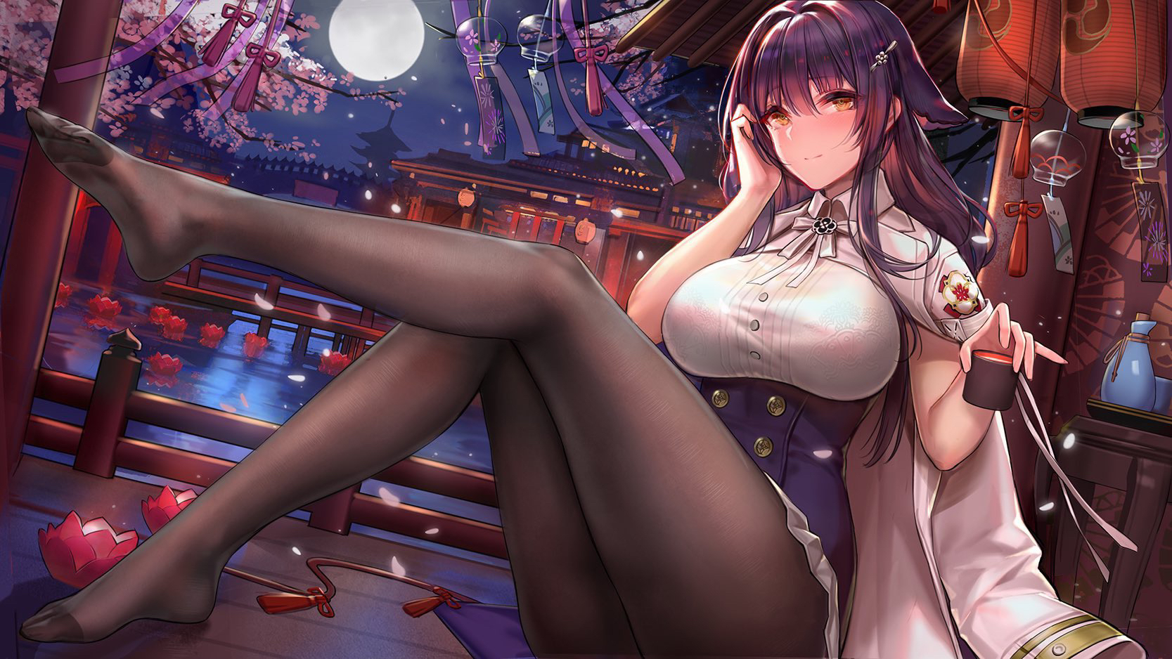 Azuma - NSFW, Azuma, Azur lane, Anime art, Anime, Pantsu, Longpost