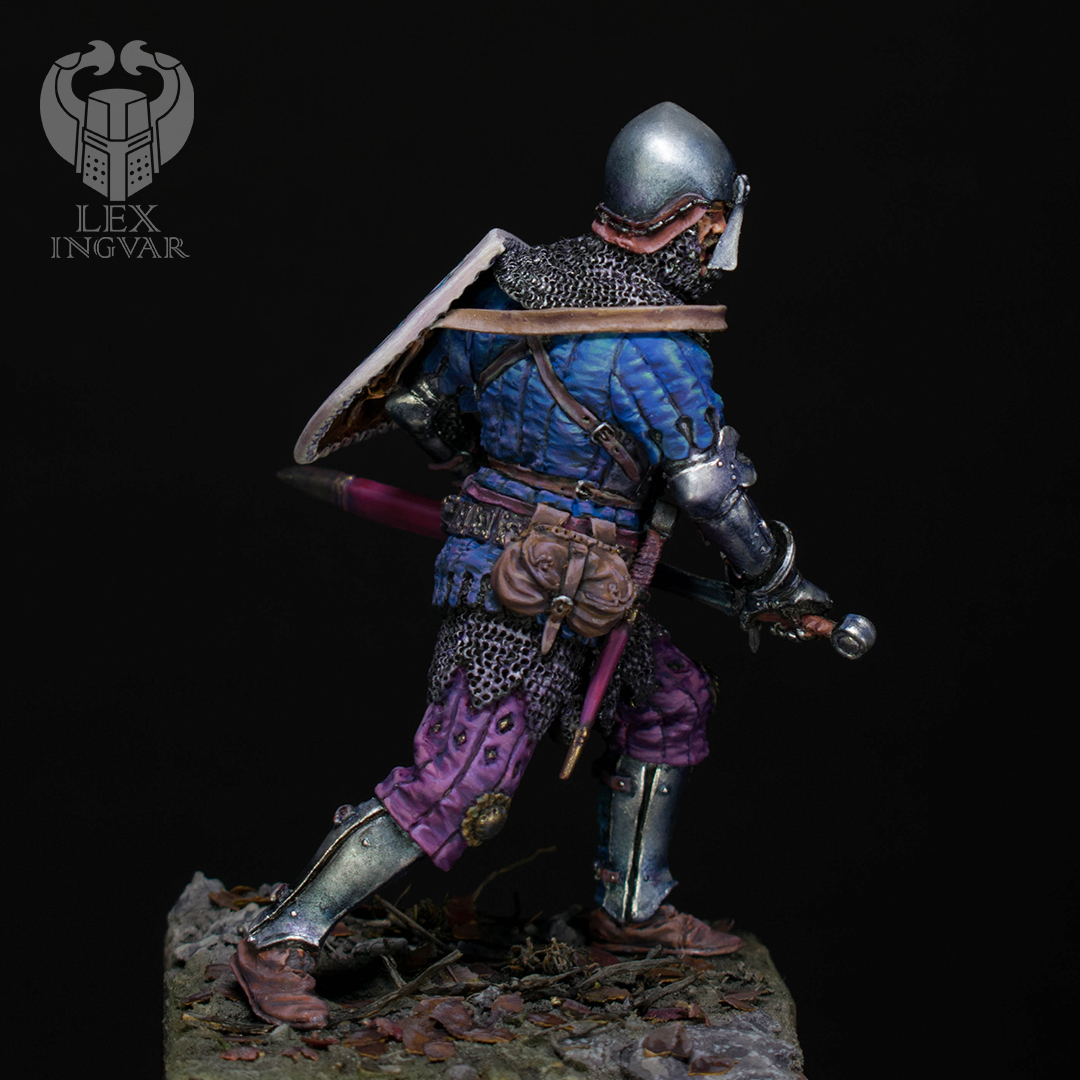 Lion of Sponheim (option 3) - My, Painting miniatures, Miniature, Knights, Painting, Bavaria, Longpost